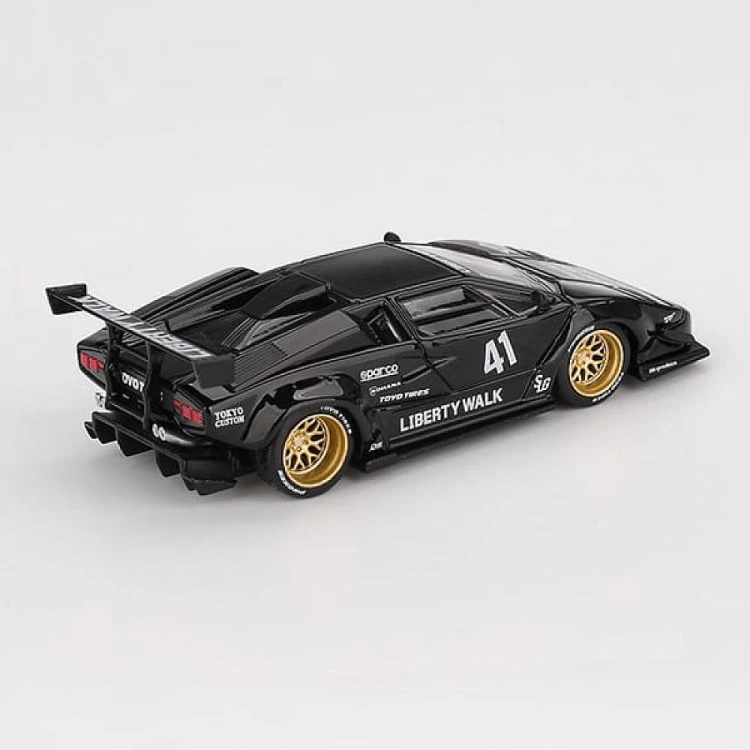 MINI GT Lamborghini Countach LB-WORKS Black 1:64 tył