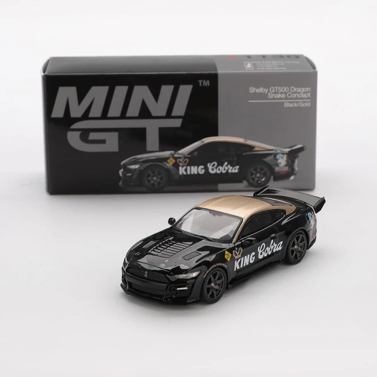 MINI GT Shelby GT500 Dragon Snake Concept Black/Gold 1:64 box