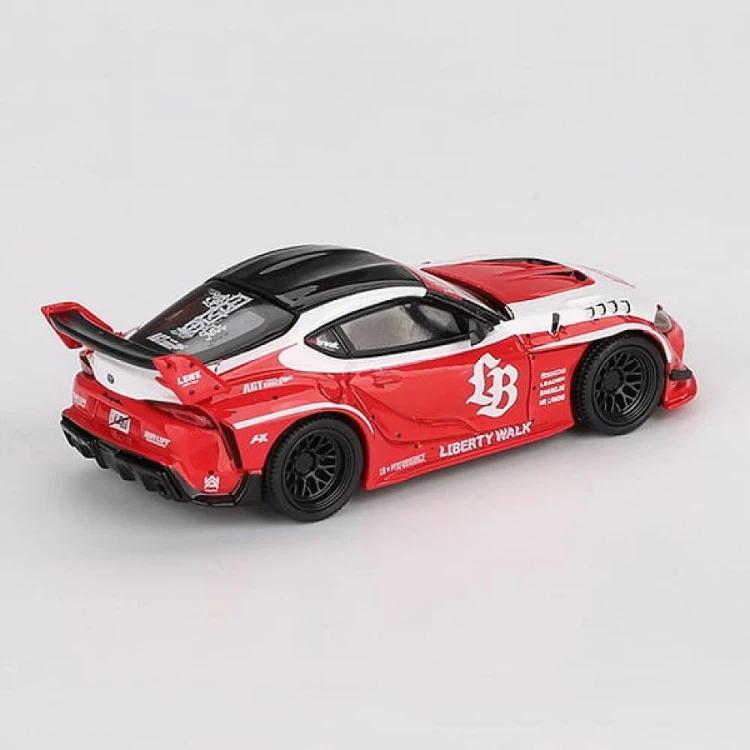MINI GT LB★WORKS Toyota GR Supra Red 1:64 tył