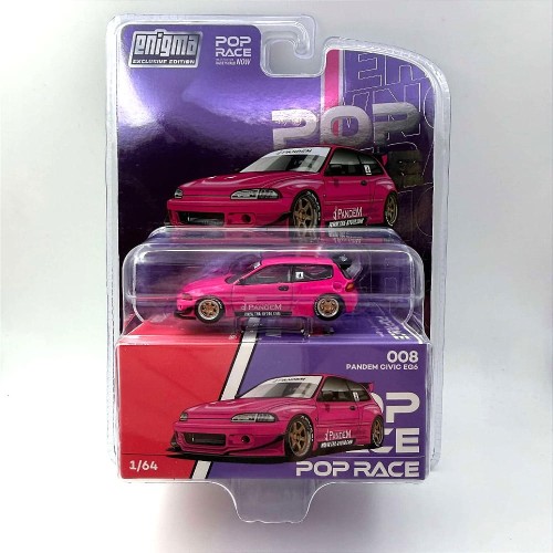 Pop Race Pandem Honda Civic EG6 Różowa 1:64 blister