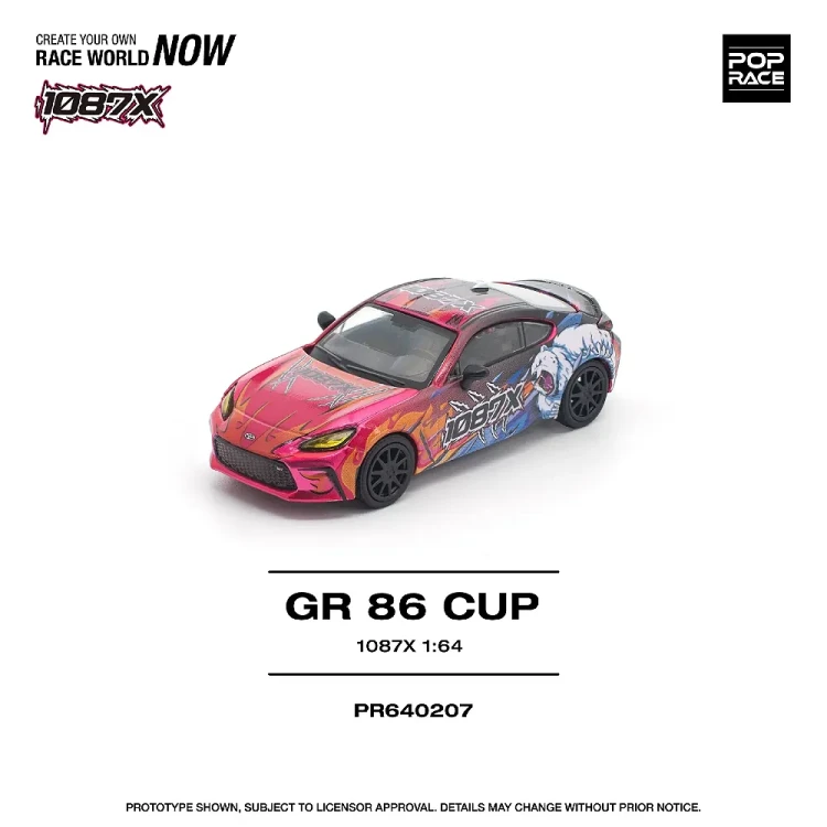 Pop Race Toyota GR86 CUP 1087x various 1:64 przód