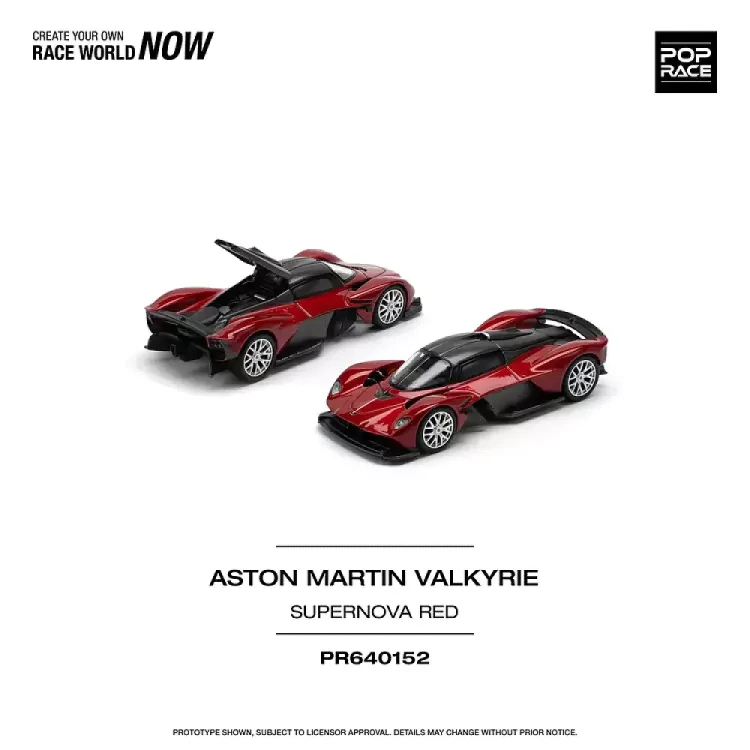Pop Race Aston Martin Valkyrie Red 1:64 przód