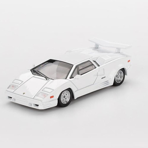 Mini GT Lamborghini Countach 25th Anniversary White 1:64 przód