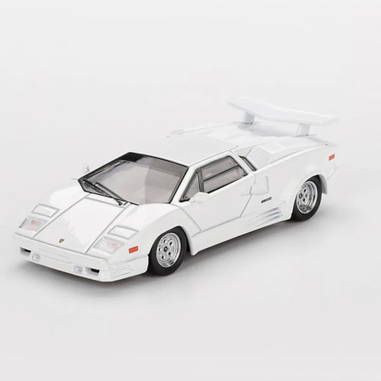 Mini GT Lamborghini Countach 25th Anniversary White 1:64 przód