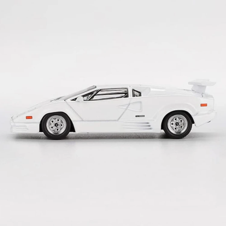 Mini GT Lamborghini Countach 25th Anniversary White 1:64 bok