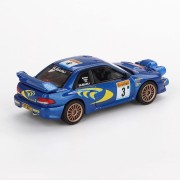 MINI GT Subaru Impreza WRC98 1998 Rally Monte-Carlo 3rd Place #3 1:64 tył