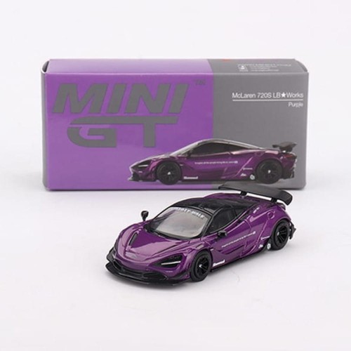 MINI GT McLaren 720S LB★Works Purple 1:64 box