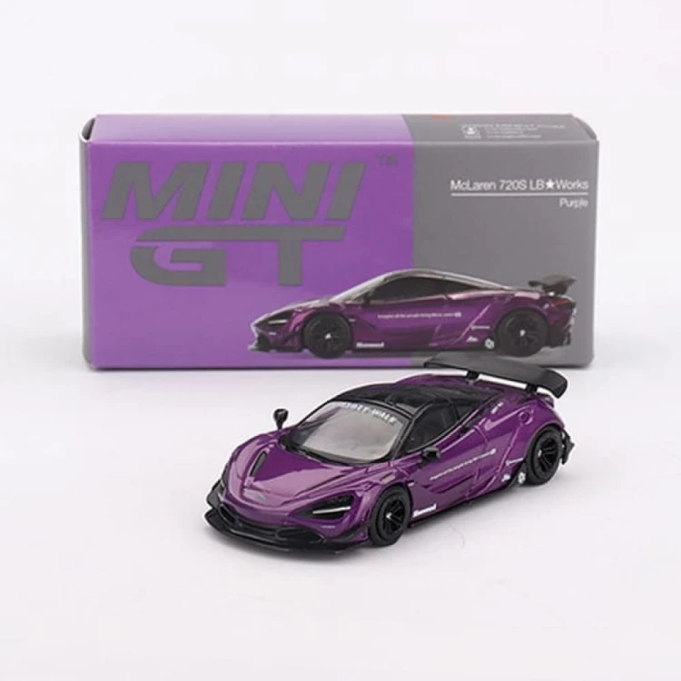 MINI GT McLaren 720S LB★Works Purple 1:64 box