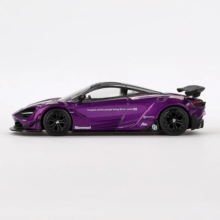 MINI GT McLaren 720S LB★Works Purple 1:64 bok