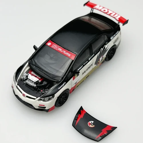Motorhelix Honda Civic Type R FD2 Mugen Livery White 1:64 góra