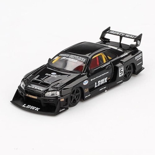 MINI GT Nissan LB-ER34 Super Silhouette SKYLINE Black 1:64 przód