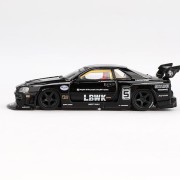 MINI GT Nissan LB-ER34 Super Silhouette SKYLINE Black 1:64 bok