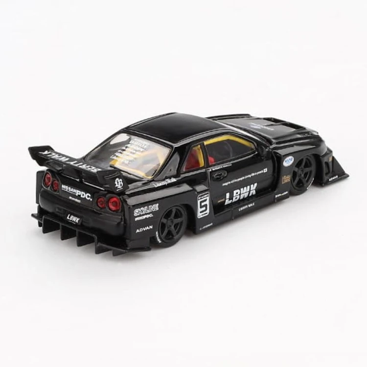 MINI GT Nissan LB-ER34 Super Silhouette SKYLINE Black 1:64 tył