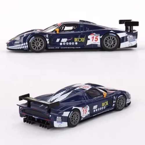 BBR MODELS Maserati MC12 Competizione 2008 FIA 24hr of Spa 1:64 tył