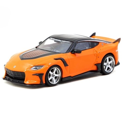 Tarmac Works Nissan VeilSide FFZ400 Fairlady Z Orange 1:64 przód detal