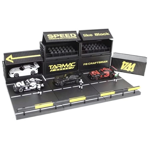 Tarmac Works – Mercedes Benz AMG GT3 Box Set Diorama 1:64 panorama
