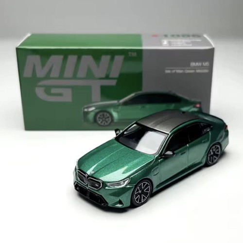 Mini GT BMW M5 Isle of Man Green Metallic - 1:64 box