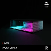 MoreArt Diorama Cyberpunk 04 Podświetlana LED 1:64 przód detal 2