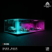 MoreArt Diorama Cyberpunk 04 Podświetlana LED 1:64 bok detal 2