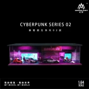 MoreArt Diorama Cyberpunk 02 Podświetlana LED 1:64 przód