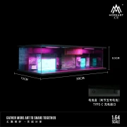 MoreArt Diorama Cyberpunk 02 Podświetlana LED 1:64 detal