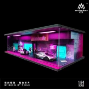 MoreArt Diorama Cyberpunk 02 Podświetlana LED 1:64 detal 2