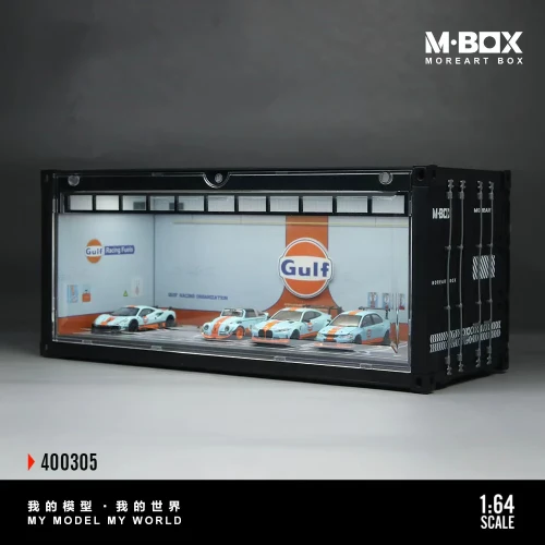 MoreArt M-BOX GULF kontener zamykany w stylu garażu 1:64 bok