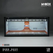 MoreArt M-BOX GULF kontener zamykany w stylu garażu 1:64 przód detal