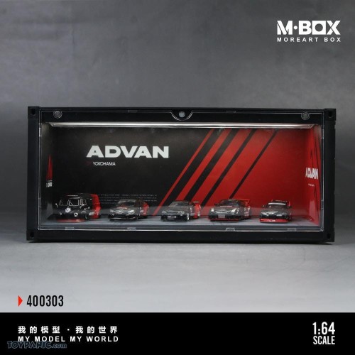 MoreArt M-BOX ADVAN kontener zamykany w stylu garażu 1:64 przód