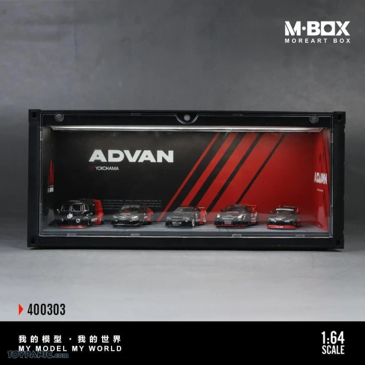 MoreArt M-BOX ADVAN kontener zamykany w stylu garażu 1:64 przód