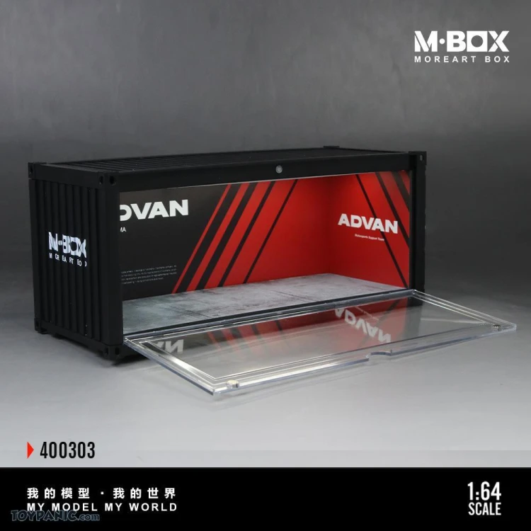 MoreArt M-BOX ADVAN kontener zamykany w stylu garażu 1:64 bok detal