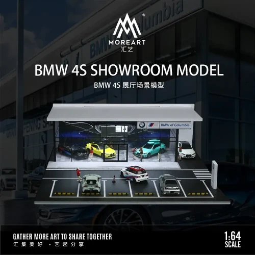MoreArt Diorama BMW Salon Showroom 1:64 przód