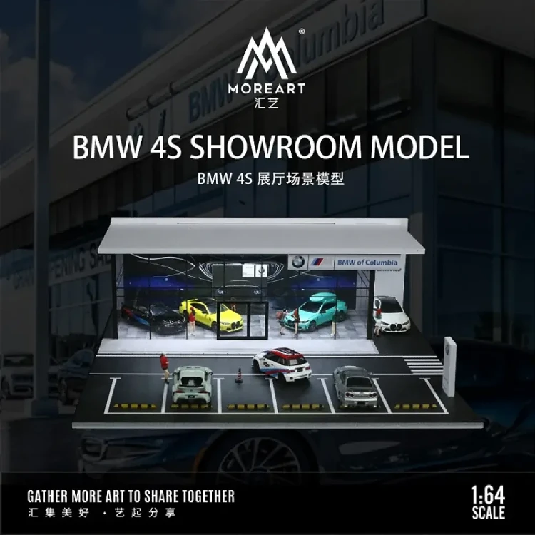 MoreArt Diorama BMW Salon Showroom 1:64 przód