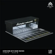 MoreArt Diorama Lamborghini warsztat tuningowy 1:64 bok detal