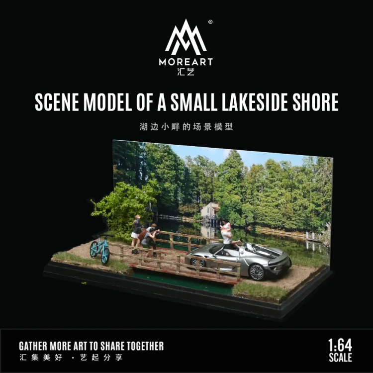MoreArt Diorama Scena nad jeziorem 1:64 bok detal