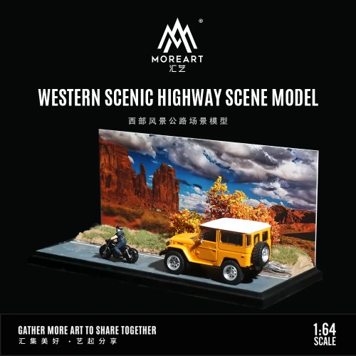 MoreArt Diorama Scena drogi górskiej – Western Scenic Highway 1:64 bok