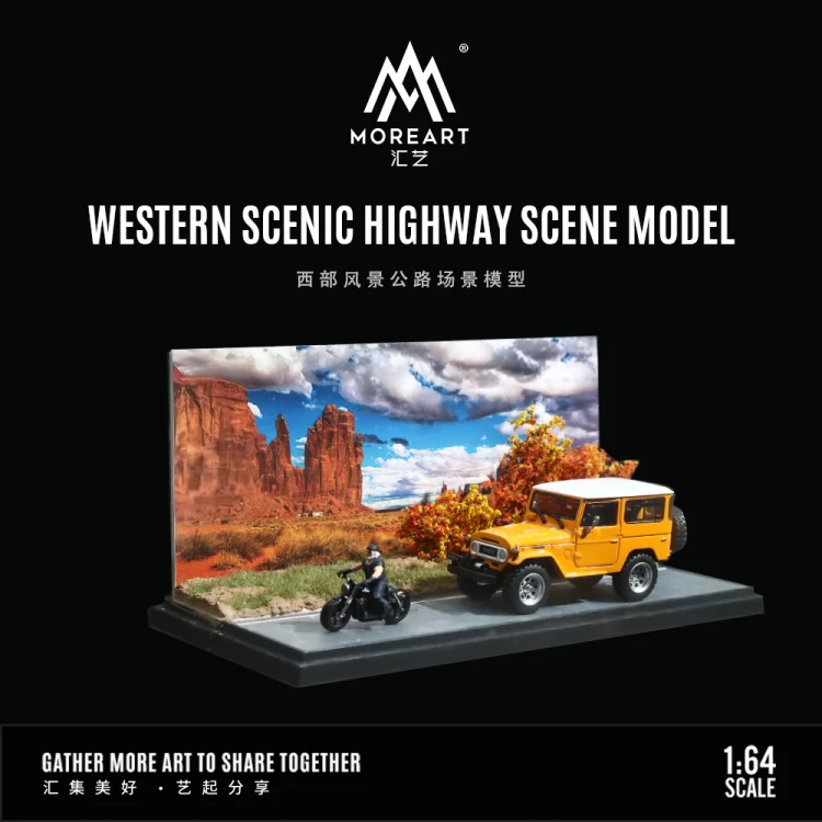 MoreArt Diorama Scena drogi górskiej – Western Scenic Highway 1:64 bok detal