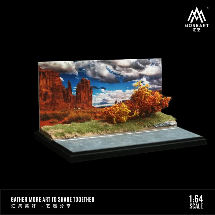 MoreArt Diorama Scena drogi górskiej – Western Scenic Highway 1:64 detal