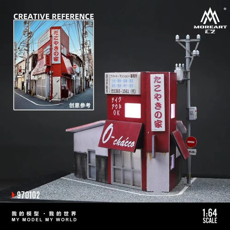 MoreArt Diorama Scena Tokoyaki House 1:64 detal 1