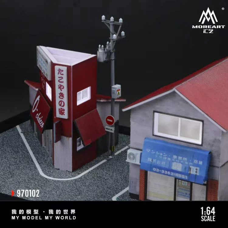 MoreArt Diorama Scena Tokoyaki House 1:64 detal 2