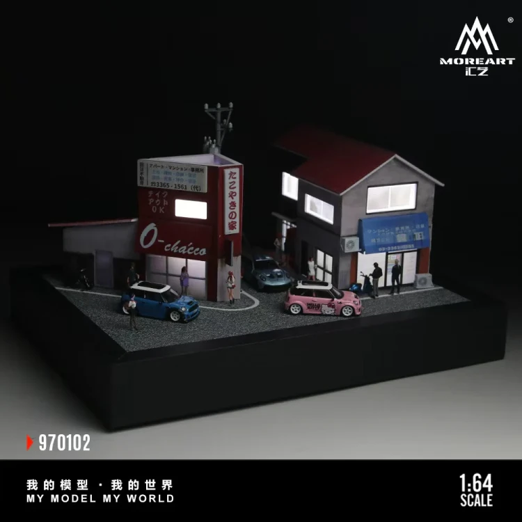 MoreArt Diorama Scena Tokoyaki House 1:64 detal 6