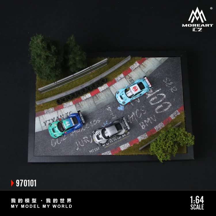 MoreArt Diorama Scena Tor wyścigowy Nürburgring O1 1:64 góra
