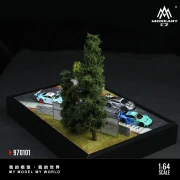 MoreArt Diorama Scena Tor wyścigowy Nürburgring O1 1:64 bok