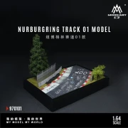 MoreArt Diorama Scena Tor wyścigowy Nürburgring O1 1:64 przód 3