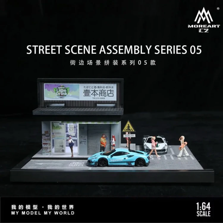 MoreArt Diorama Scena uliczna – Assembly Series 05 1:64 przód detal 2