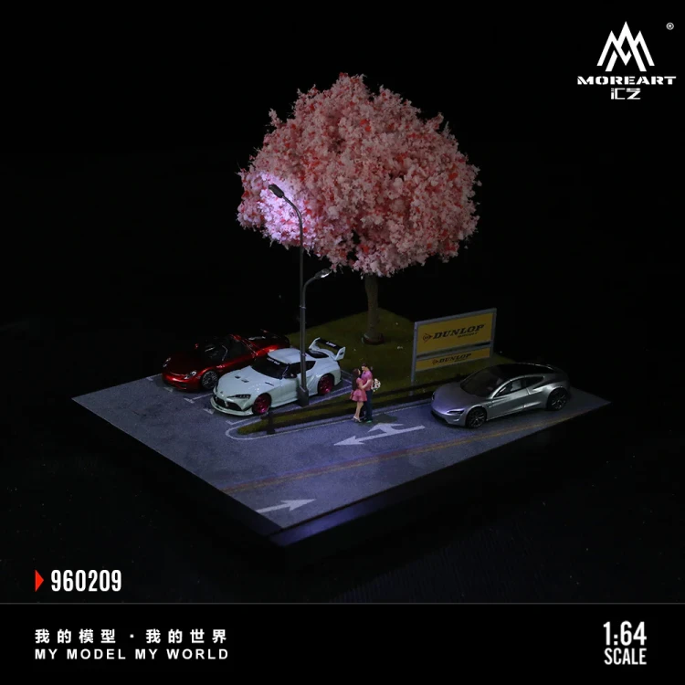 MoreArt Diorama Scena uliczna Sakura Street – Assembly Series 09 1:64 bok