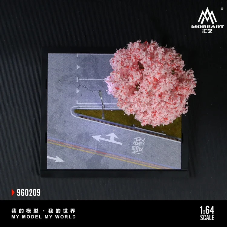 MoreArt Diorama Scena uliczna Sakura Street – Assembly Series 09 1:64 góra