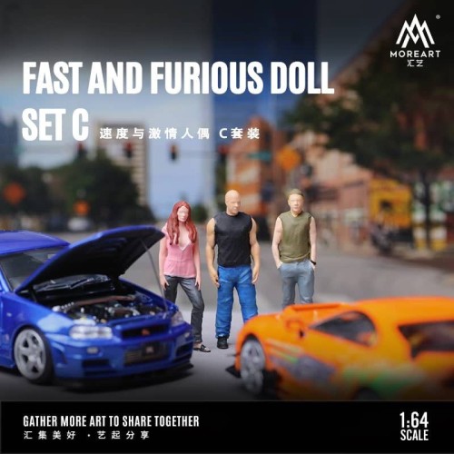 MoreArt Figurki Fast &amp; Furious 1:64 scena