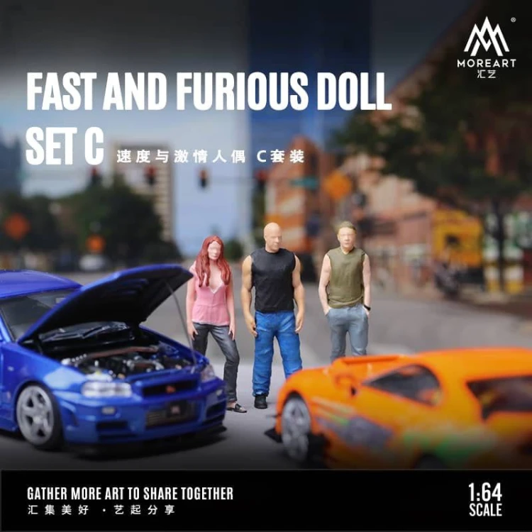 MoreArt Figurki Fast &amp; Furious 1:64 scena