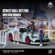MoreArt Figurki Street Doll Set 1:64 resin przód